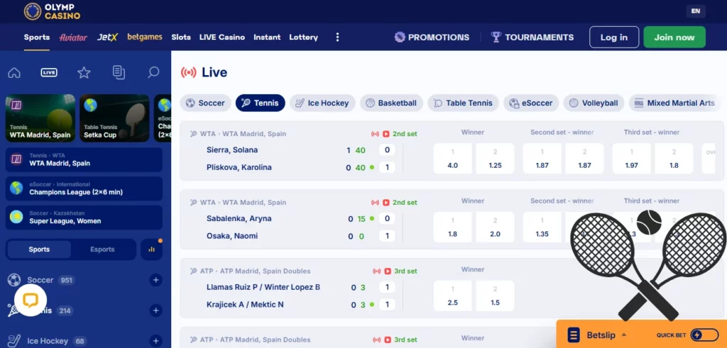 Sports Coverage at Olymp1.org